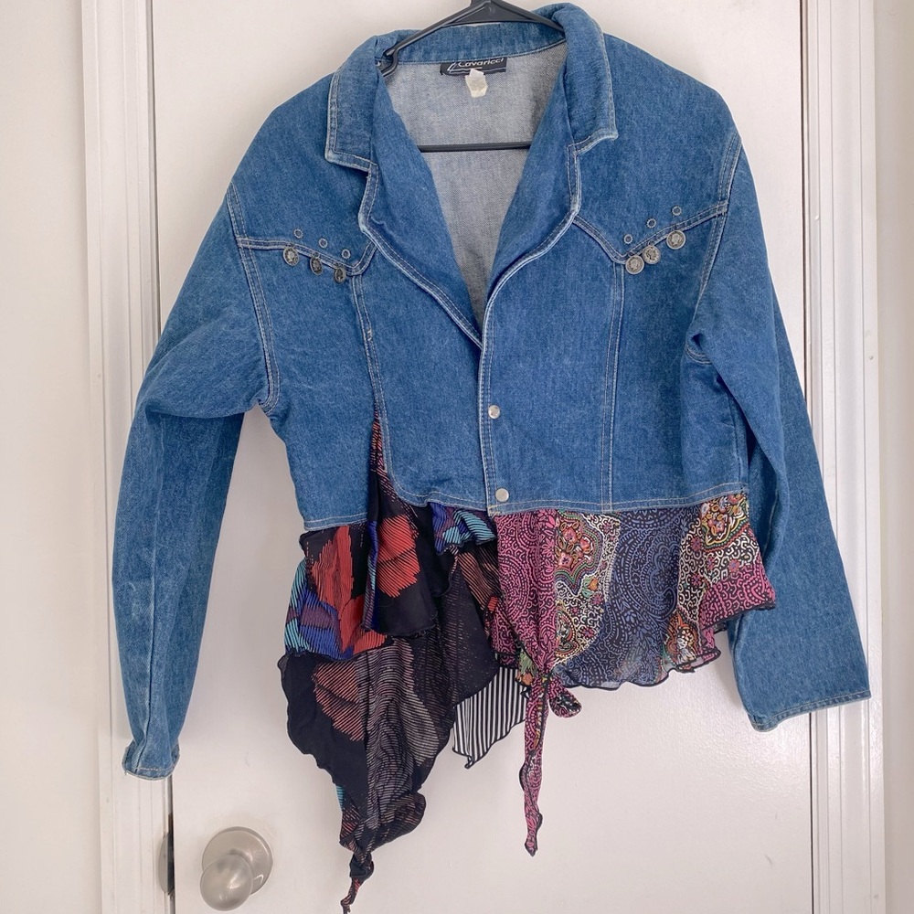 Patchwork Denim Jacket - image 1